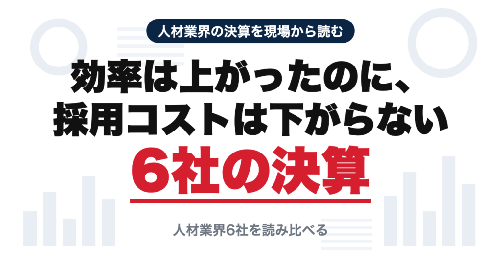 効率は上がったのに、採用コストは下がらない